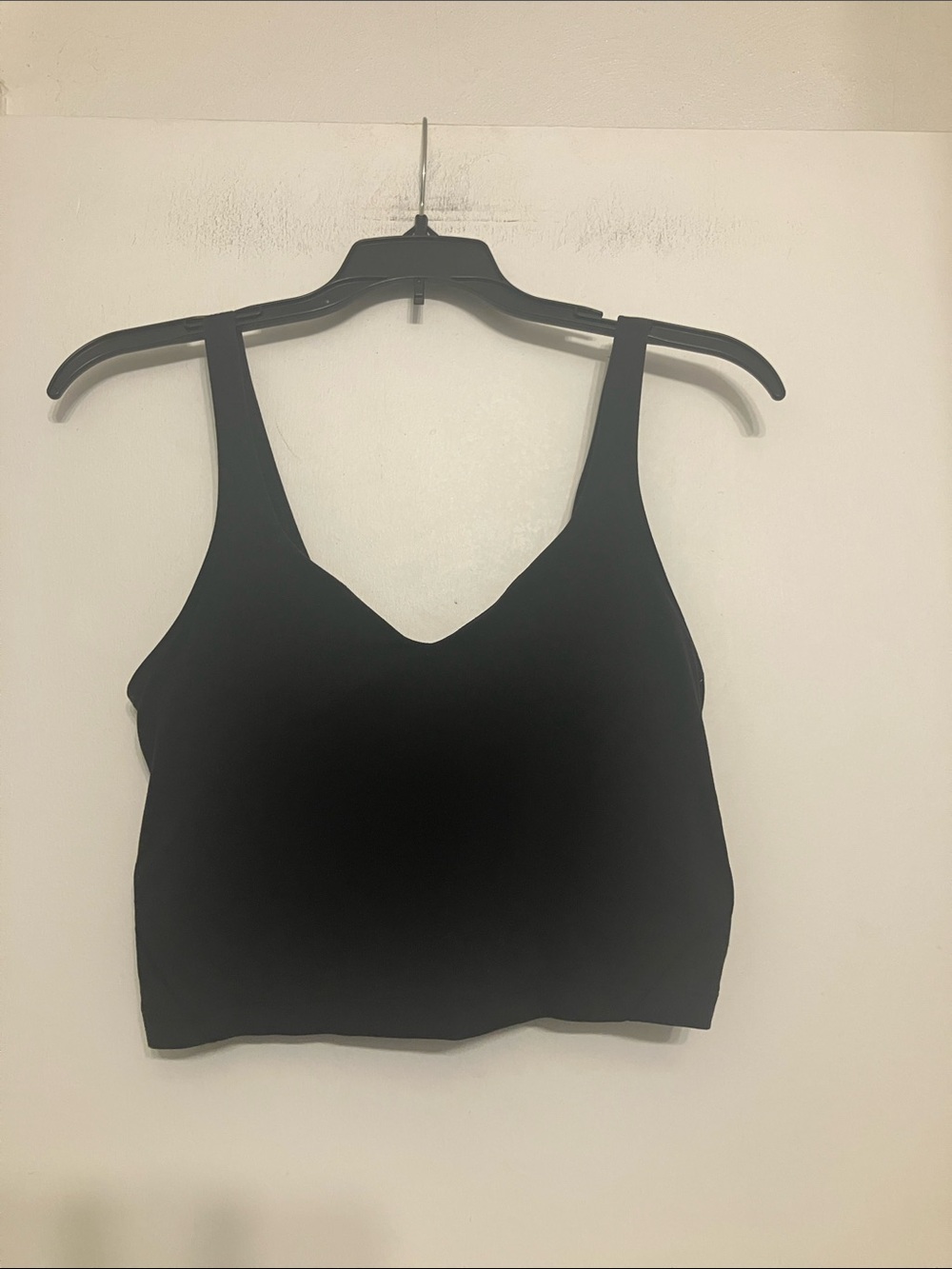 Lululemon athletica  align tank vneck shelf bra wide straps size 6 black